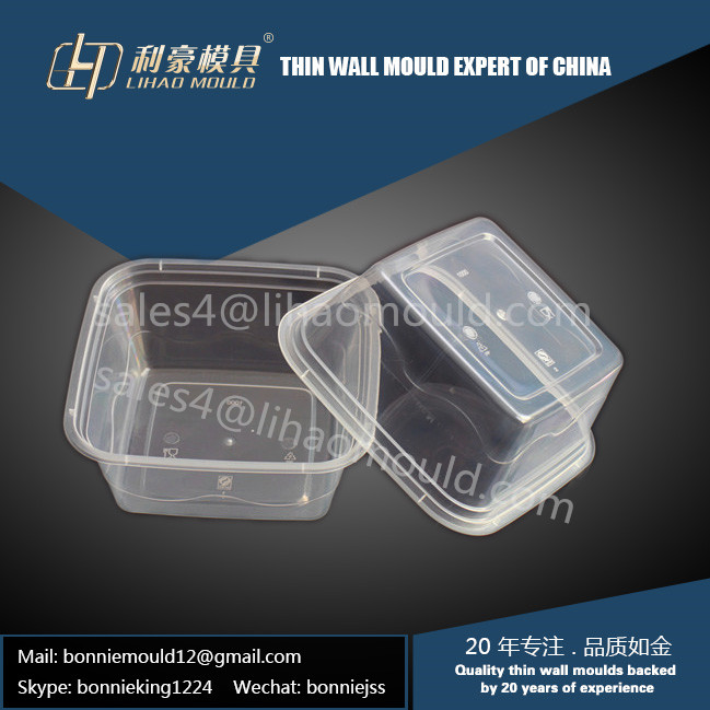 1000ml square container mould 