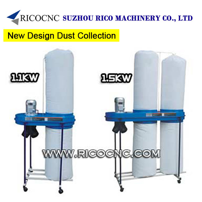 Portable 1.1KW 1.5KW Woodworking Industrial Dust Extractors Machinery for Woodworkers Dust Collection