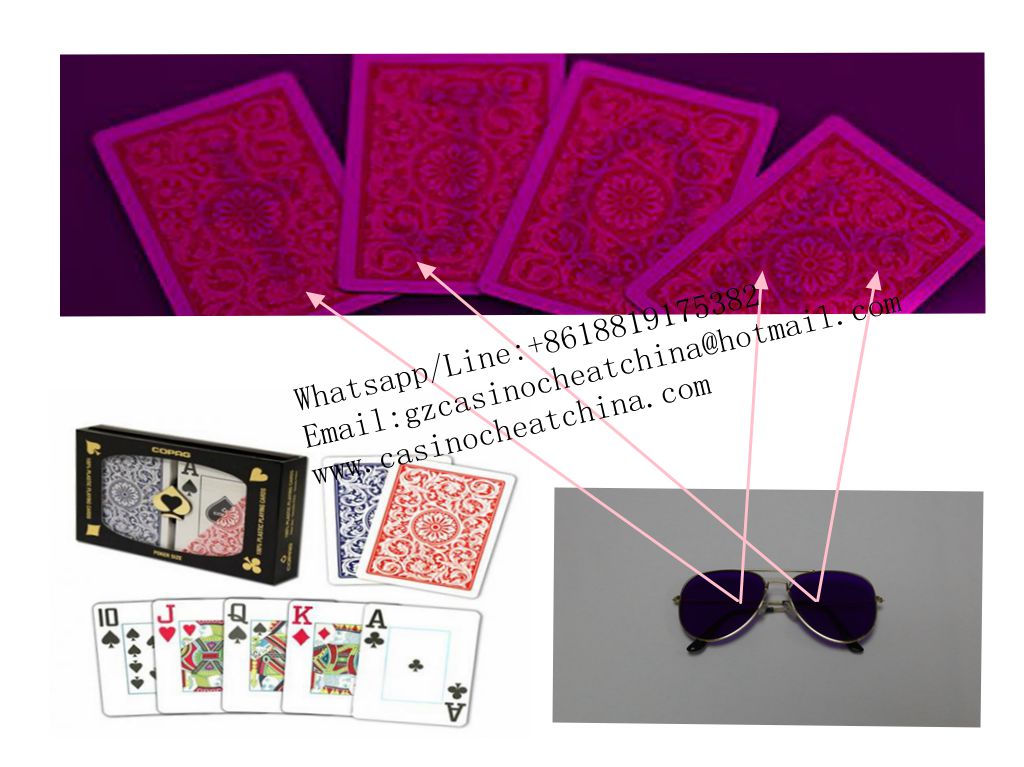 Copag 1546 red plastic marked cards for uv perspective sunglasses/invisible ink/cards cheat/contact lenses/casino cheat