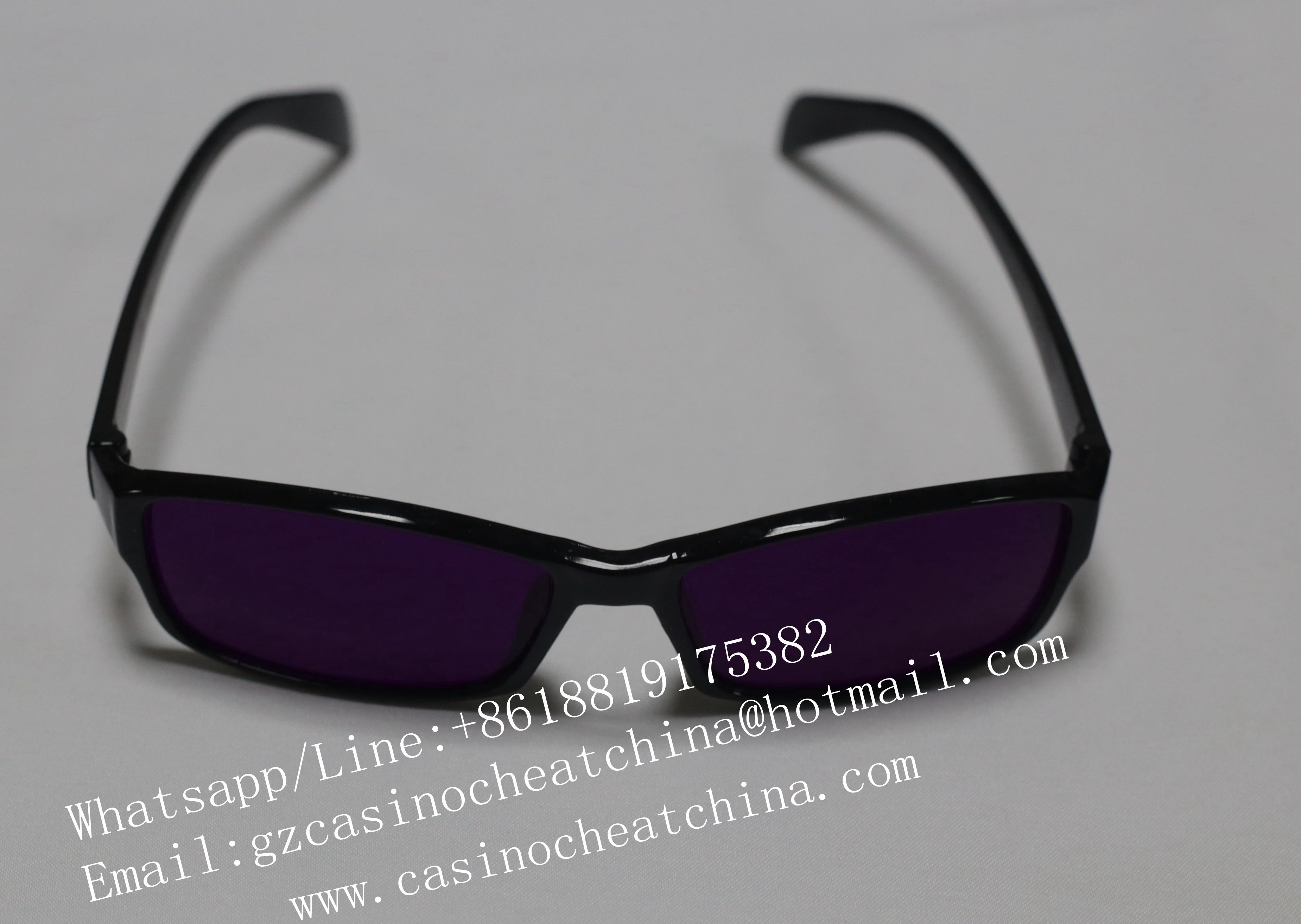 2017 Newest UV perspective glasses for gambling cheat /luminous marked cards/invisible ink/contact lenses/luminous marked cards