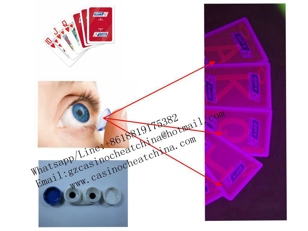 Copag EPT red plastic luminous marked cards for game cheat/invisible ink/contact lenses/cheat in gamble/poker trick/casino cheat