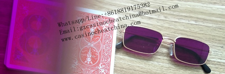 Bicycle red plastic luminous marked cards for cards cheat/omaha texas poker cheating device/invisible ink/perspective glasses