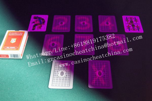Tarjetas modificadas italianas regionales de plástico piacentine para trucos de poker / tintas invisibles / lentes de contacto / gafas de perspectiva / trucos de casino / trucos de apuesta