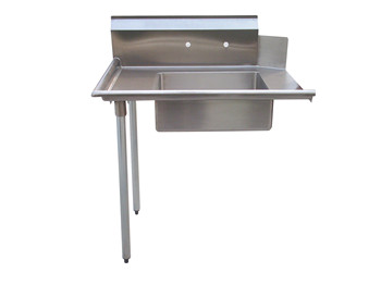 Stainless Steel Soiled Dish Table with 10 backsplash and 4faucet holes, meet with NSF standard