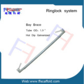 Best quality ringlock scaffold diagonal brace /bay brace 