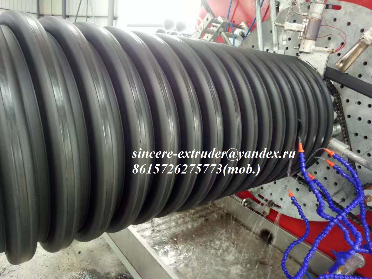 HDPE Structured-Wall spirla winding Corrugated Plastic Pipe production machine line