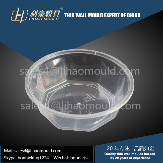 1000ml PP disposable and thin wall bowl mould