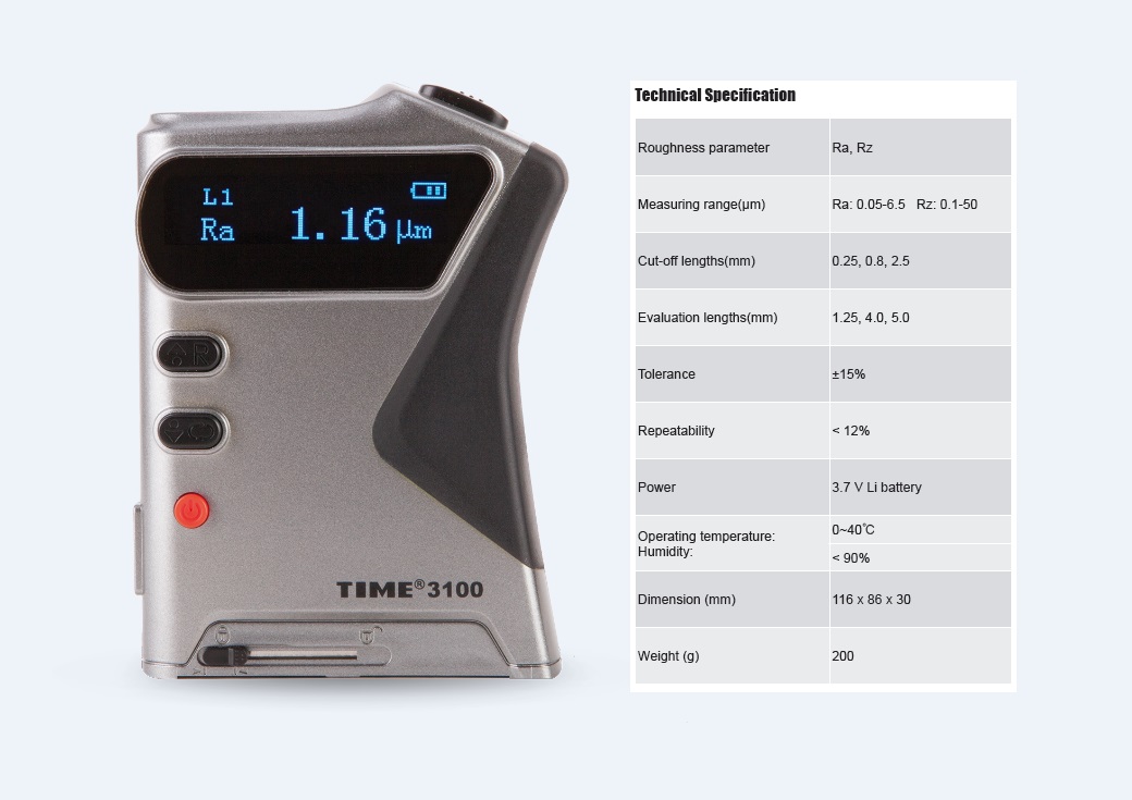 Best Price Surface Roughness Tester TIME®3100 with two OLED Indicators