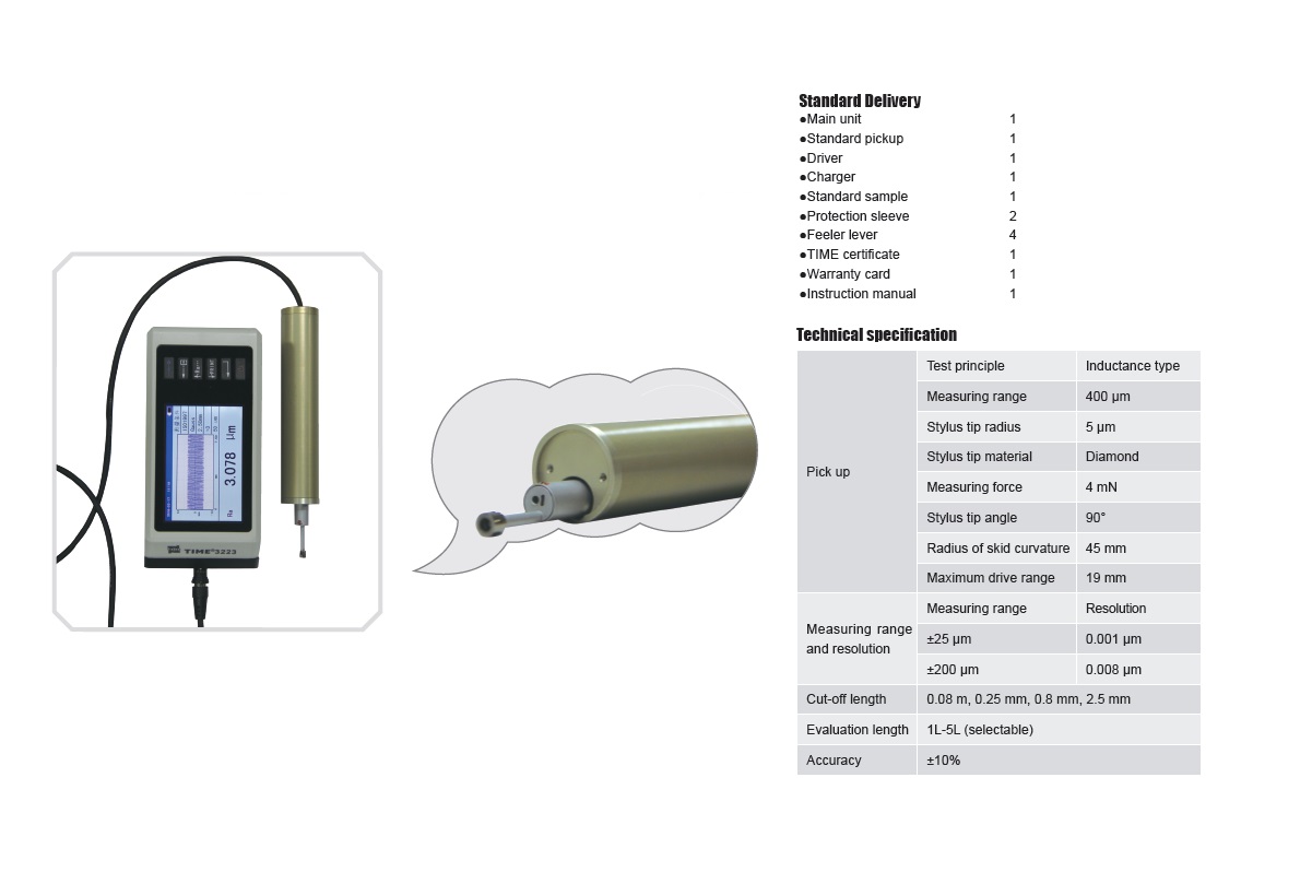 Top Quality Surface Roughness Tester TIME®3223 from TIME Testing Instruments
