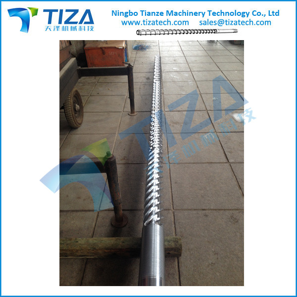 Screw and barrel for plastic rubber IMM Extrusion machine
