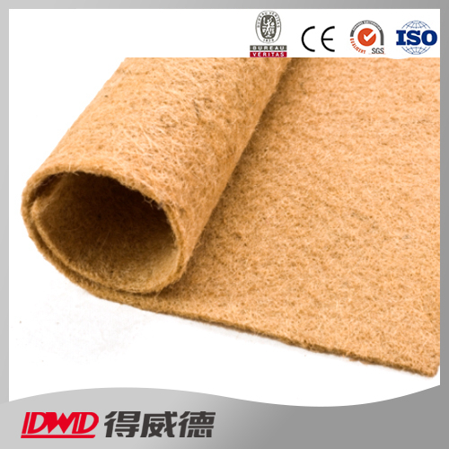eco-friendly 100% biodegradable jute fiber felt mat