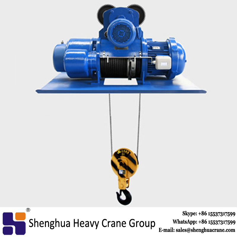 10 ton wire rope pulley electric crane hoist 2 ton price
