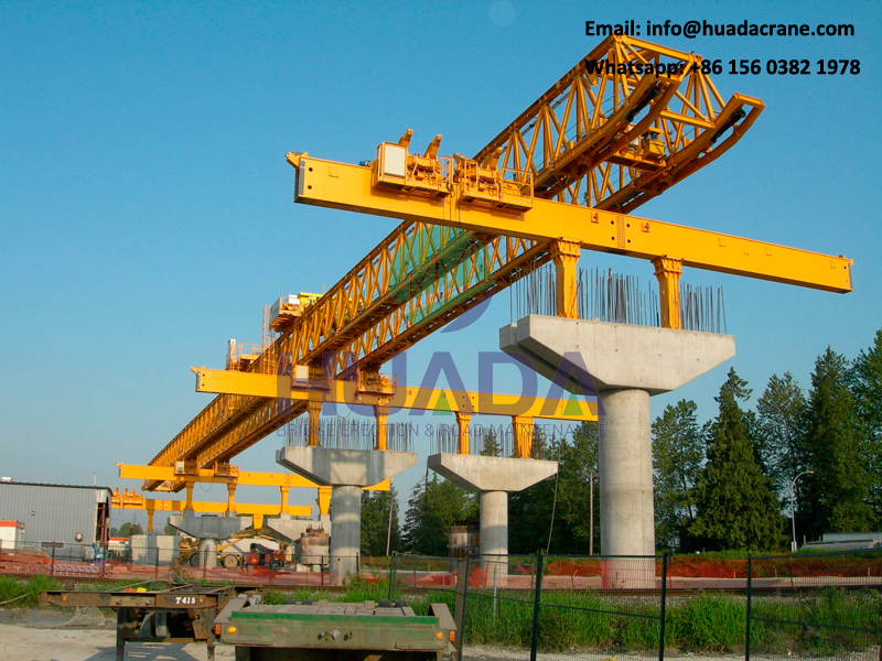 Very popular concrete 180T viaducts bridge launcher crane for girder erection price