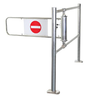 METRO Supermarket Checkout Access Control Gate With lock and reverse push function