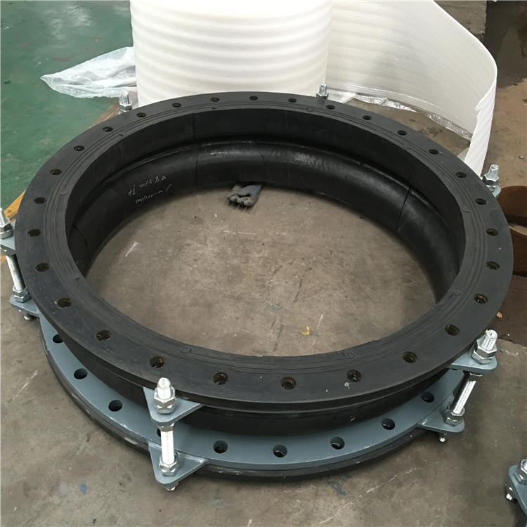 High pressure flexible bellow rubber expansion joint with flange ring