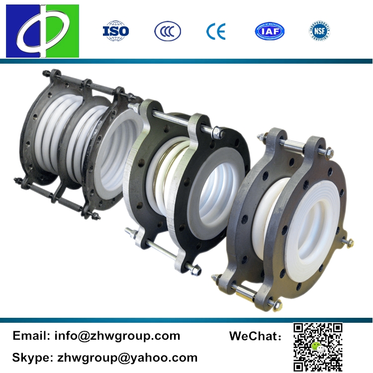 High pressure corrugated metal ptfe convolution bellows joint