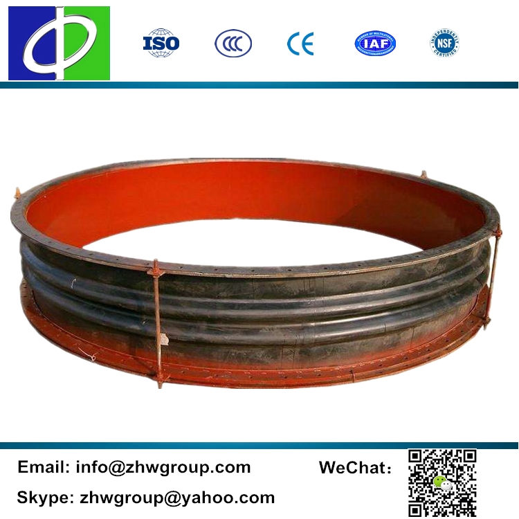 Expansion connector pipe fitting fabric rubber duct connector
