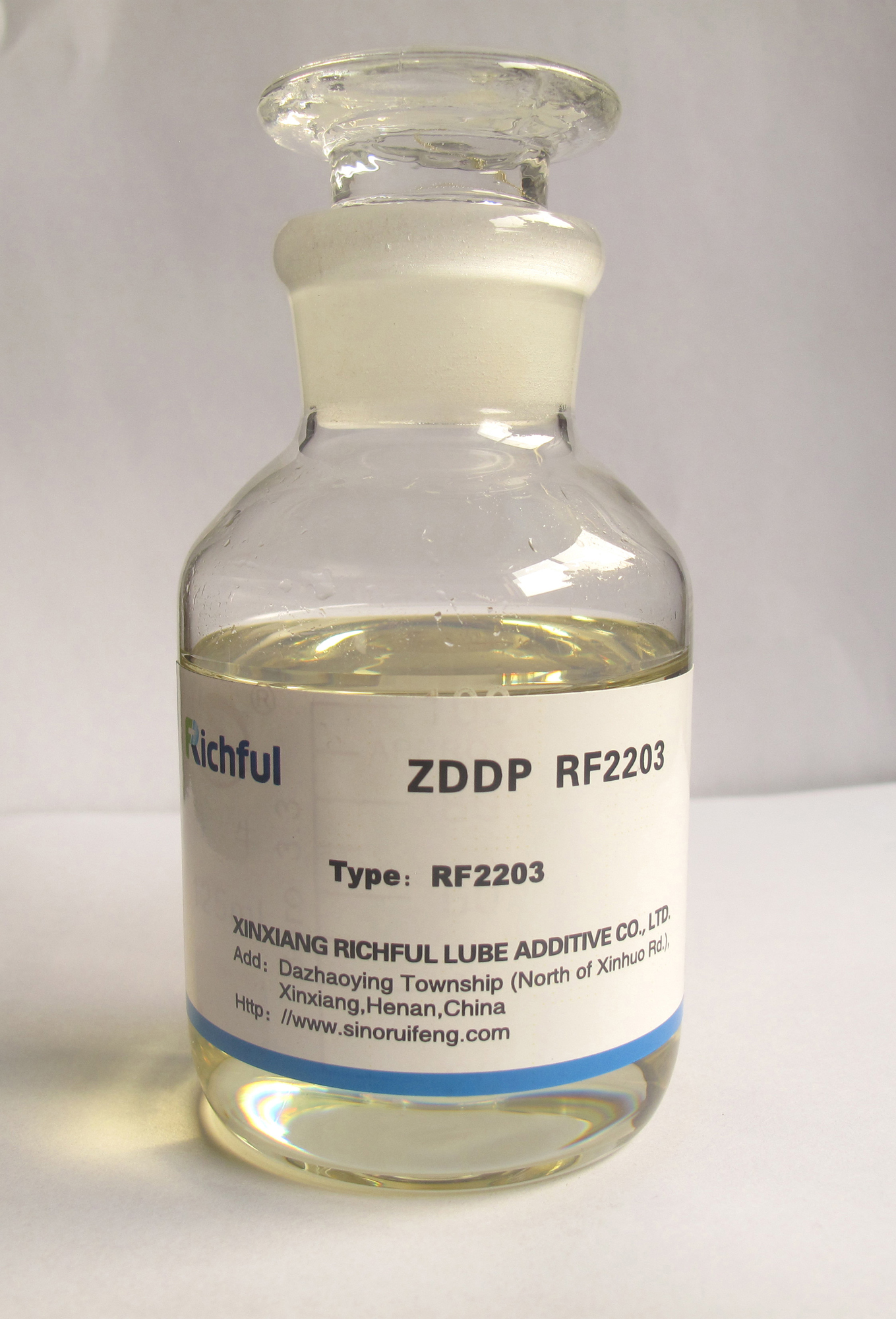 ZDDP Richful Lubricant Additives Antioxidant and Corrosion Inhibitor Zinc Dioctyl Primary Alkyl Dithiophosphate RF2203