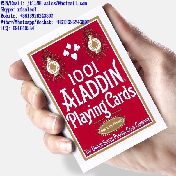 XF Aladdin Paper Poker Magic Cheat Playing Cards With Invisible Ink Markings For Poker Devices / Gambling Cheating Devices / Gambling Cheat Devices / Poker Cheat Card / Poker Cheating Tools / Wireless