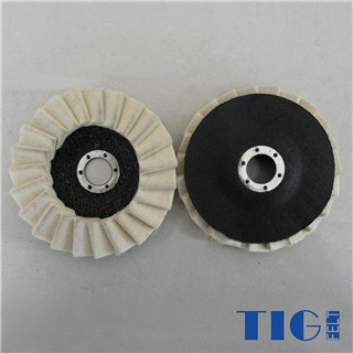 115mm 125mm Diameter Wool Polishing Wheel Wool Felt  flap disc manufacturer