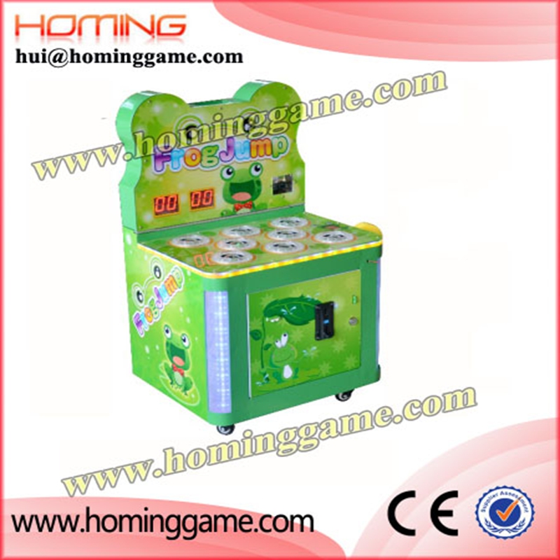 2018 newest more popular coin operated electronic game machine /crazy frog jump hit frog hammer kids game 