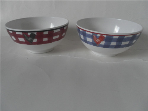 High quality plastic melamine dinnerware 6 rice bowl with custom design 