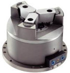 LU 3-Jaw Inner-Cylinder Slant-Column Hydraulic Pneumatic Combination Mounting Chuck Fixture for O.D.
