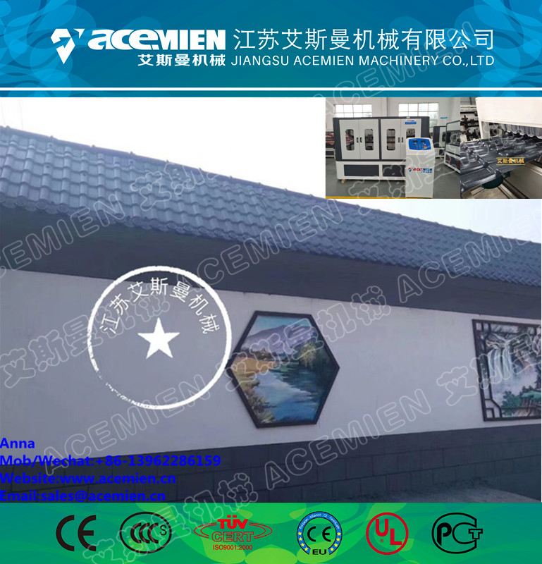 Double Layer Roll Forming Machine rollformers PVC Roofing Corrugated tile Wall Panel tile making machine