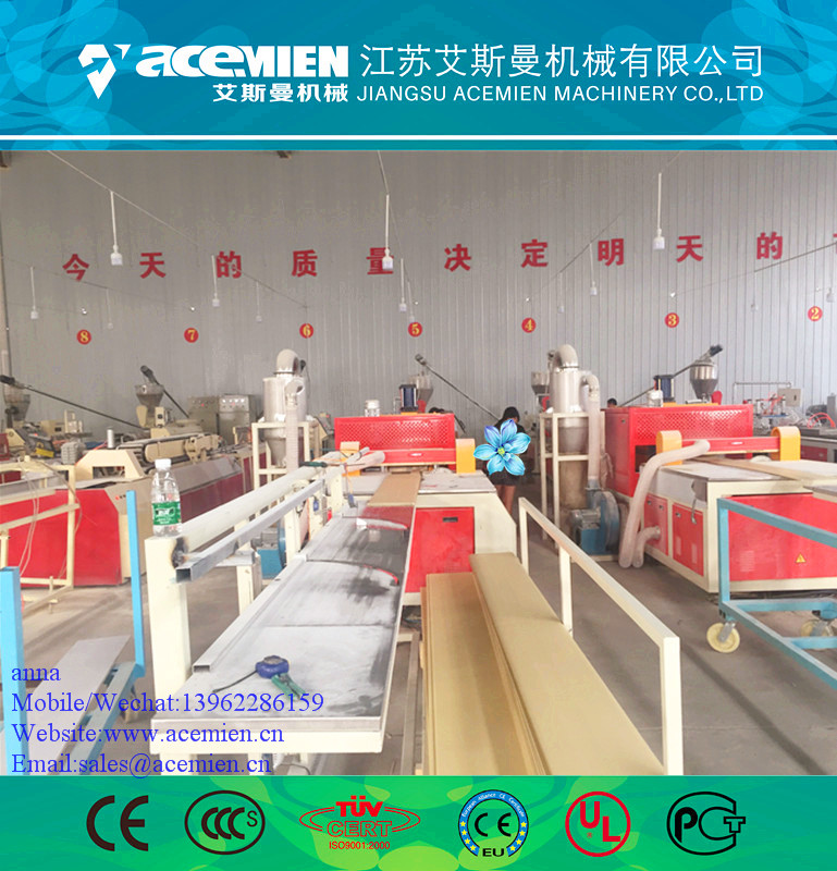PVC/WPC plastic laminated/hot stamping panel/board extrusion line