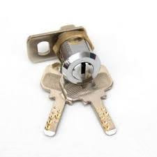 Mini Size Brass Dimple Key Cam Lock, Shiny Chrome