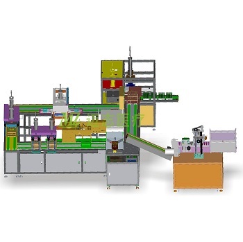 Automatic assembly machine for blood collection tube production line machine