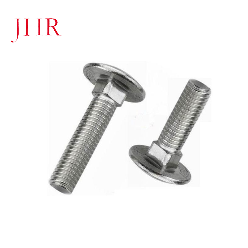 Supply of 304 stainless steel half round head carriage screw square neck bolt / screw