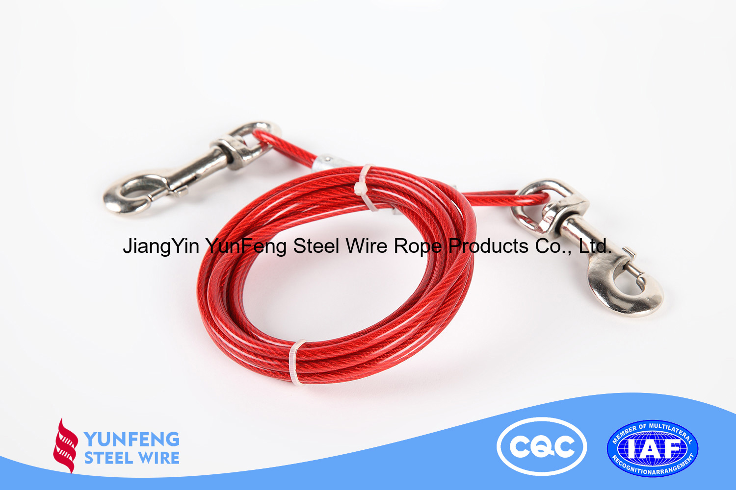 Electro Galvanized Coated with PU High Carbon Steel Wire Rope for Aviation