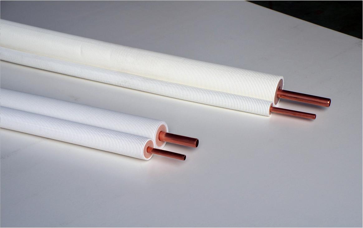 15mm 3 layer Insulated seamless extrusion twin copper tube supplier