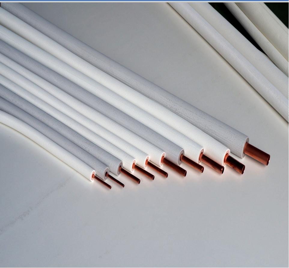 High temperature resistant PE foam 10mm Insulated single copper tube