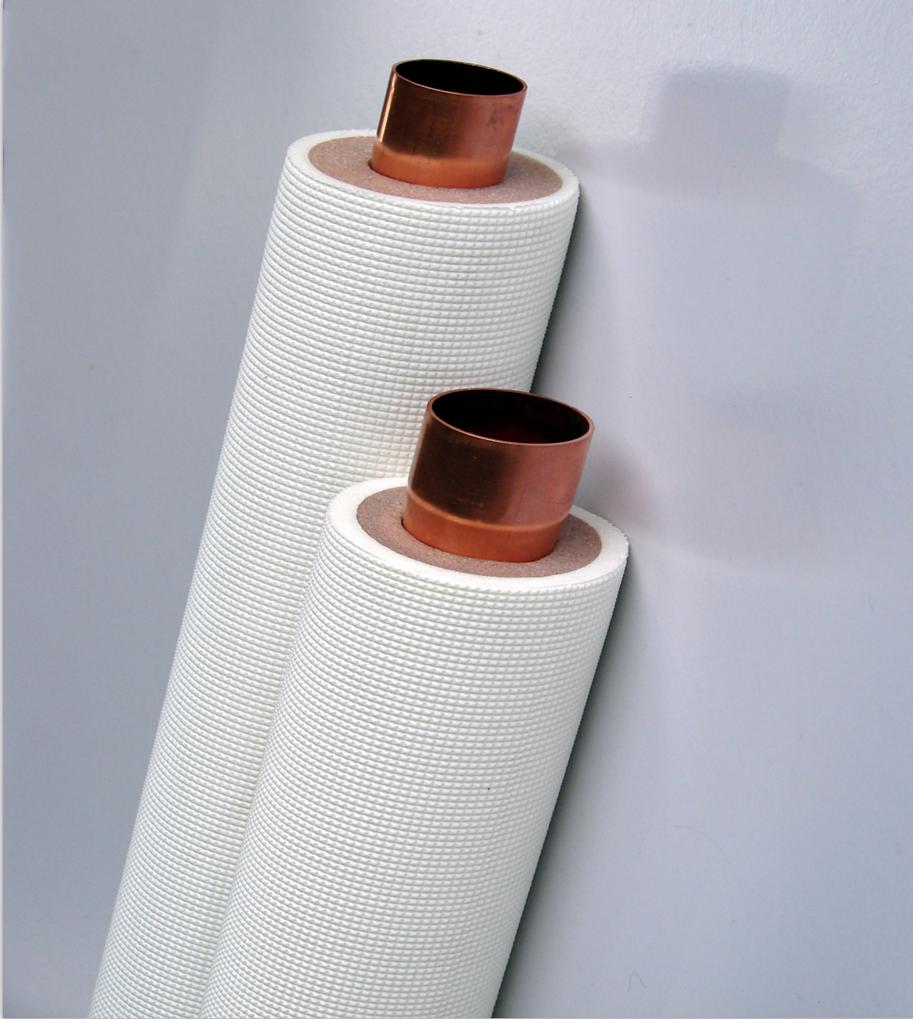 20mm thermal protection 3 layers PE foam Insulated copper straight tube