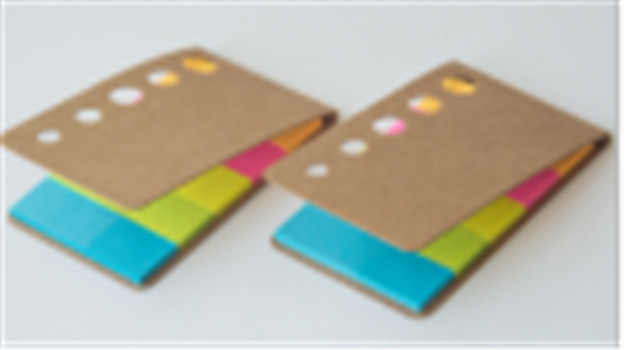 Environmental craft cover 5 holes notepad sticky notes