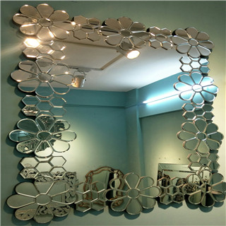 Blazing flower devorative wall mirror for livingroom/bathroom/dining room