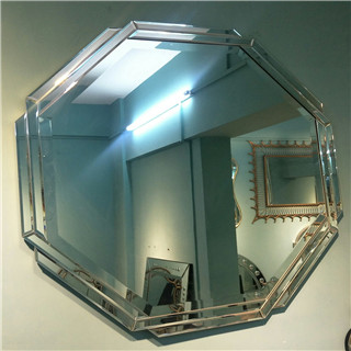Modern octagon devorative wall mirror for livingroom/bathroom/dining room