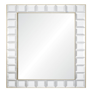 Square ice devorative wall mirror with silver leafing for livingroom/bathroom/dining room 