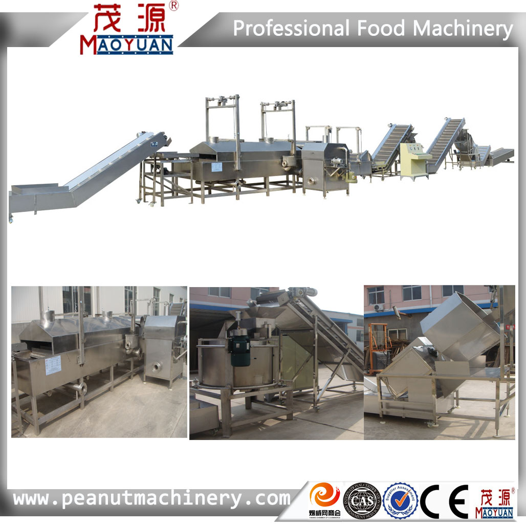 100% Manufacturer Complete stainless steel  Continuous frying machine/fryer