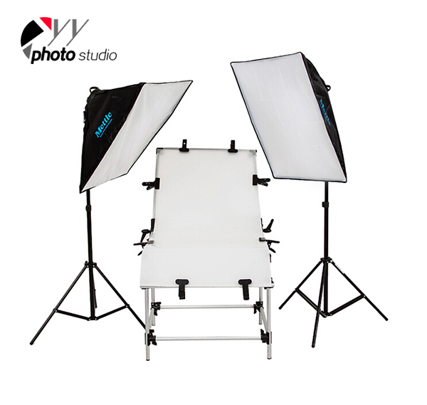 Portable Studio Shooting Table With Frame and Plexiglass Cover Included 60x130cm PST-613