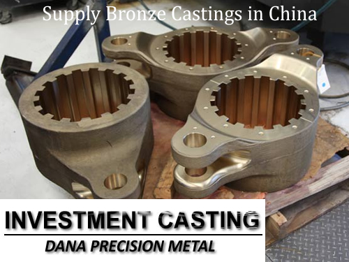 China professional foundry supply cast brass parts bronze casting