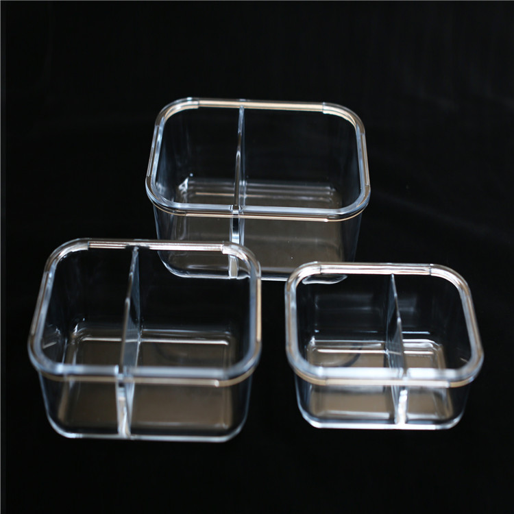 Microwave Glass Compartment Food Container