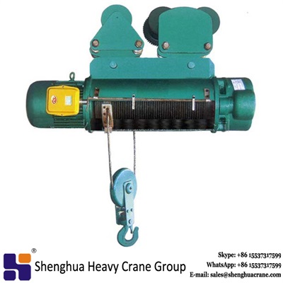 High efficiency 5t cd1 md1 type wire rope electric hoist