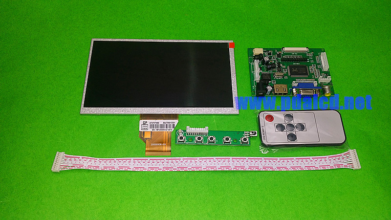 7.0 inch Raspberry Pi LCD Display Screen for INNOLUX TFT LCD Monitor AT070TN90 + Kit HDMI VGA Input Driver Board
