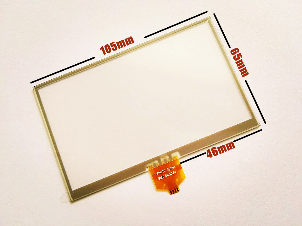 105mm*65mm 4.3-inch Touch screen panels for LMS430HF14 LMS430HF15 GPS Touch screen digitizer panel replacement Free shipping