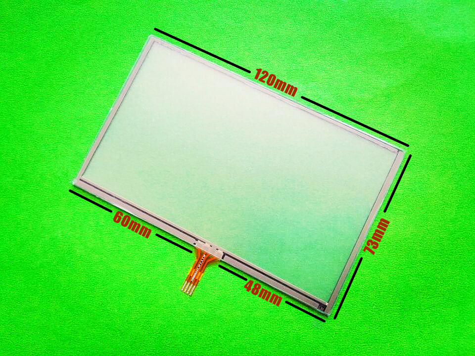 5-inch 120mmx73mm Touch screen for 120mm*73mm GPS Touch screen digitizer panel replacement Free shipping