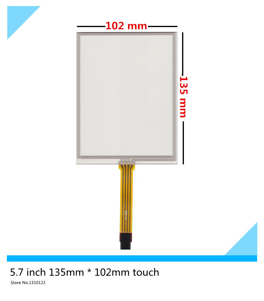 5.7 inch 4 wire touch panel 135mm*102mm Resistive Touch Screen Digitizer AMT9105 for Industrial equipment Free shipping