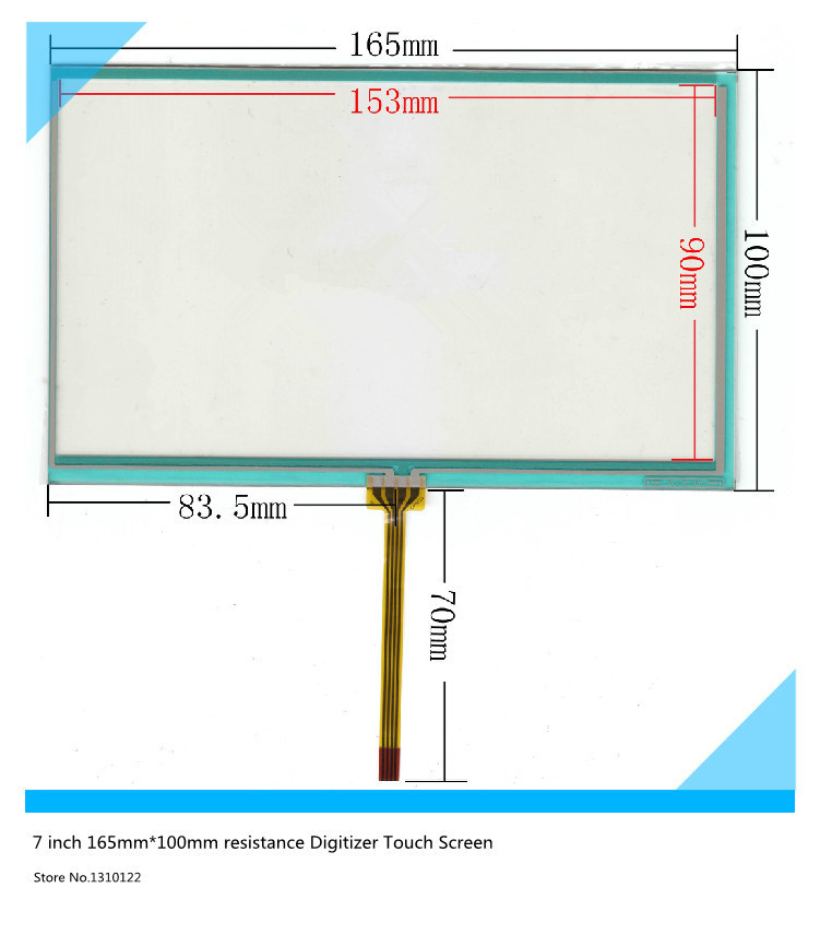 7 inch 165mm*100mm Resistive Touch Screen Digitizer for siemens 700:6AV6 648-0AC11-3AX0 touch panel glass free shipping